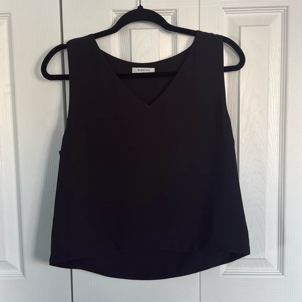 Babaton Black Sleeveless Blouse - Picture 7 of 8
